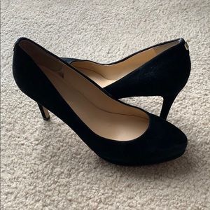 Ivanka Trump Black Suede Heels